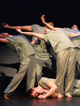 Group Of Boys Performing Mime 2